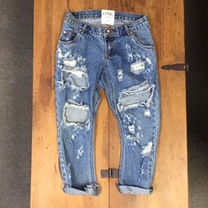 One Teaspoon Ripped Jeans